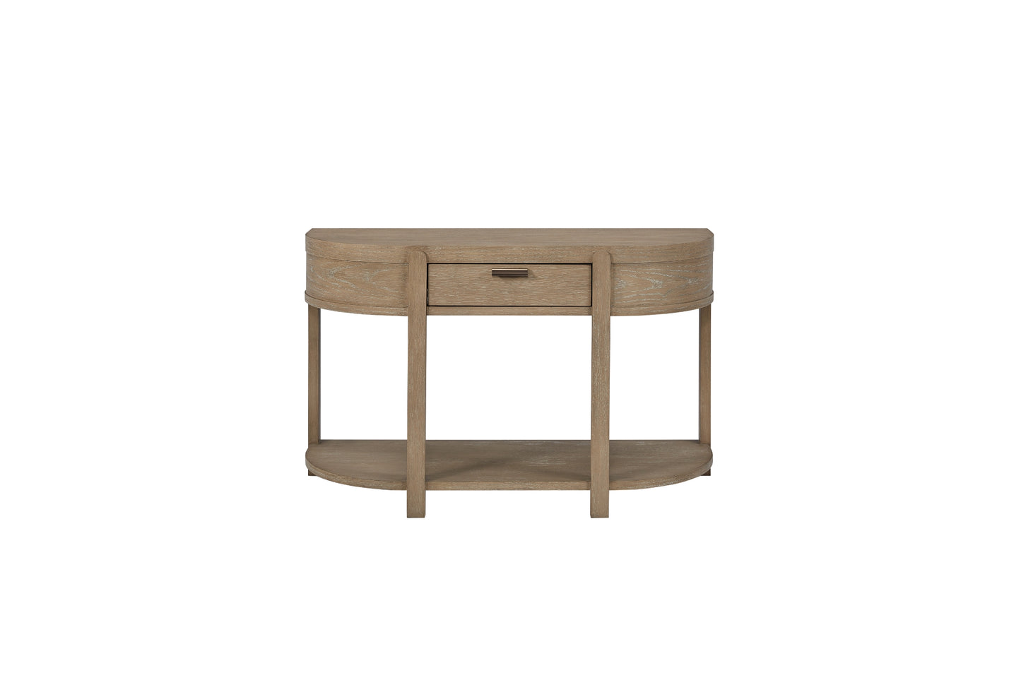 Trilogy Toffee Curved 1-Drawer Console Table