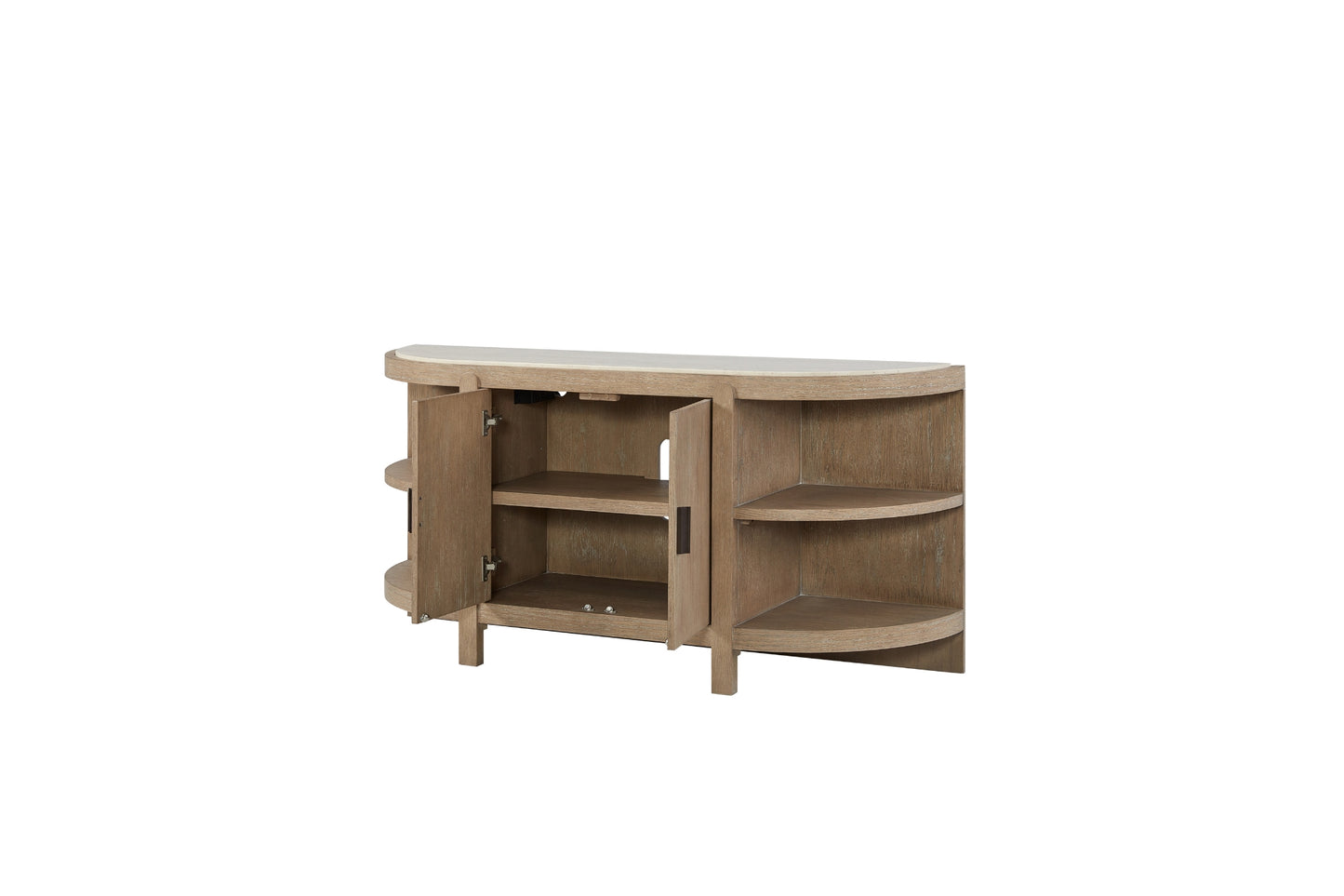 Trilogy Toffee Curved 2-Door Console Table