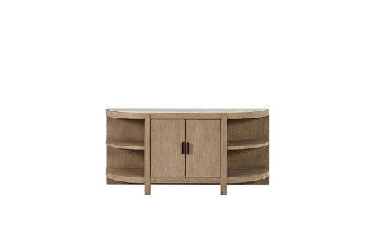 Trilogy Toffee Curved 2-Door Console Table
