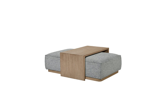 Trilogy Blue Ottoman and Tray Table