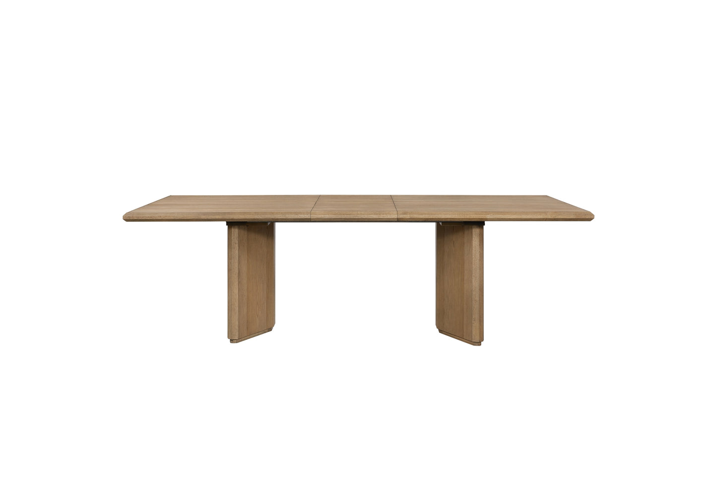 Linné Wheat Angled Double Pedestal Table