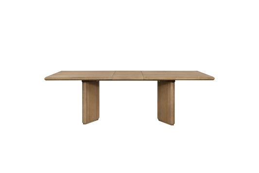 Linné Wheat Angled Double Pedestal Table