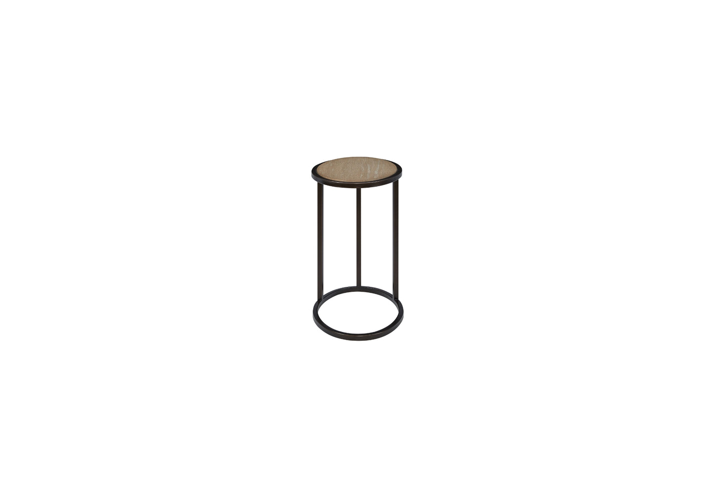 Trilogy Metal Wood Top Spot Table
