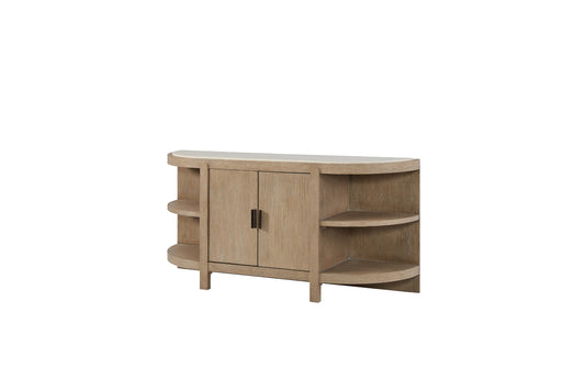 Trilogy Toffee Curved 2-Door Console Table