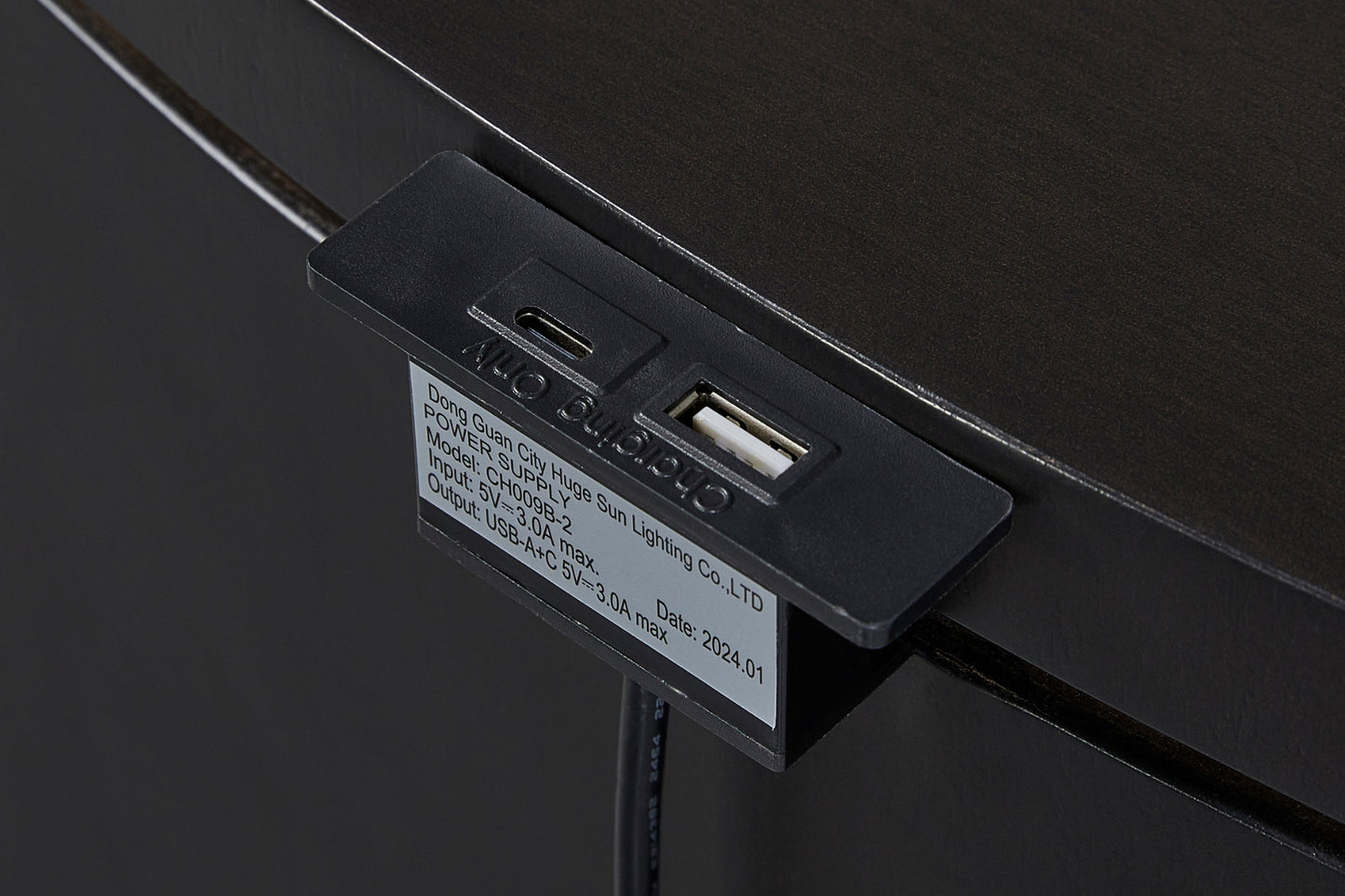 Calia 3-Drawer Oval Nightstand