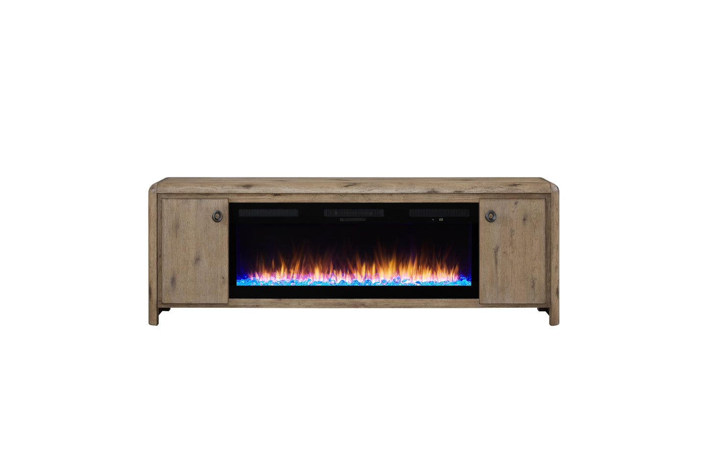 Pagosa 84" Fireplace Console with Crystals