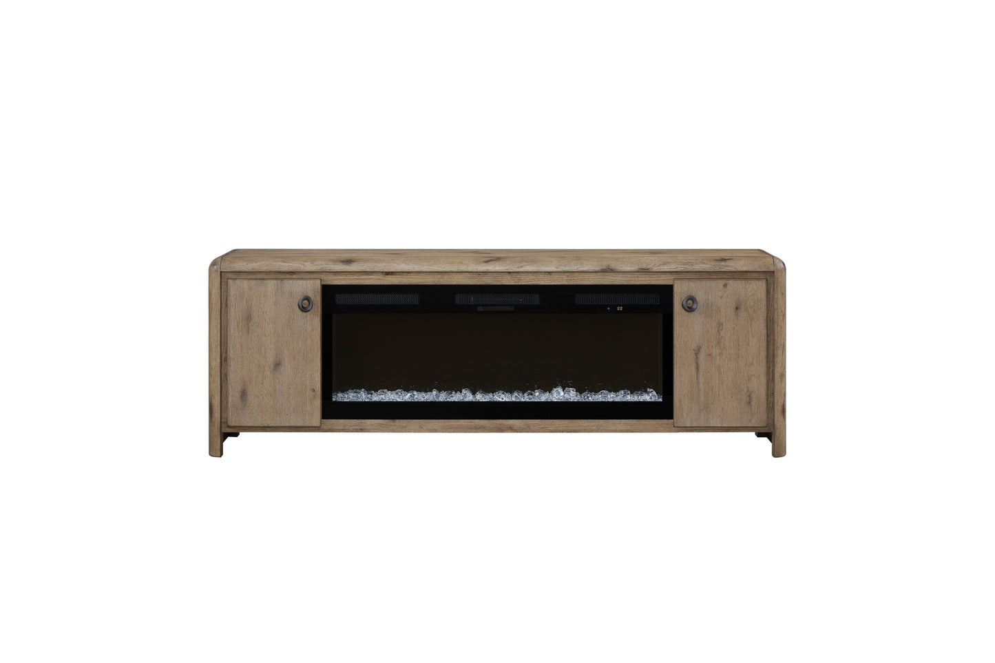 Pagosa 84" Fireplace Console with Crystals