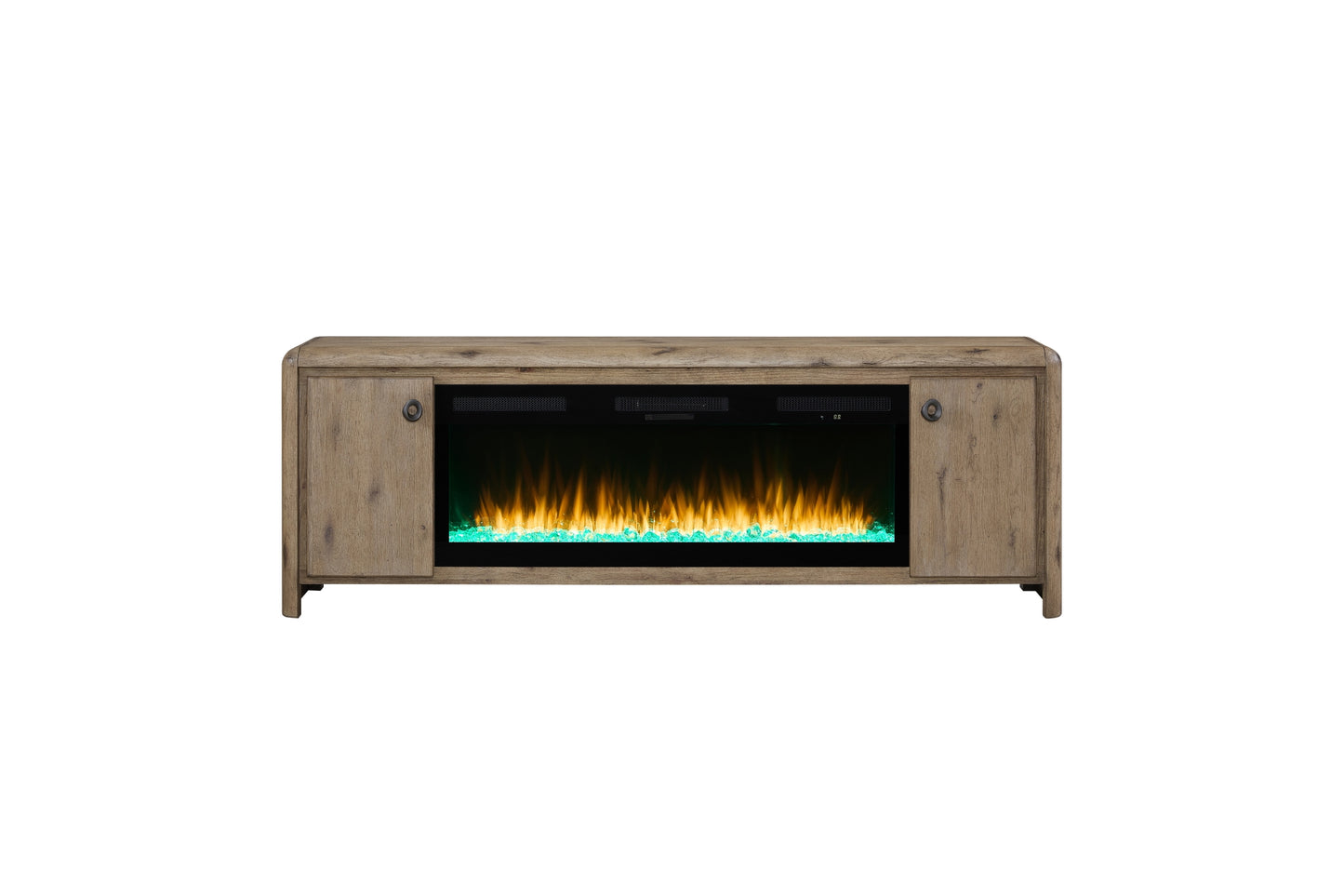 Pagosa 84" Fireplace Console with Crystals