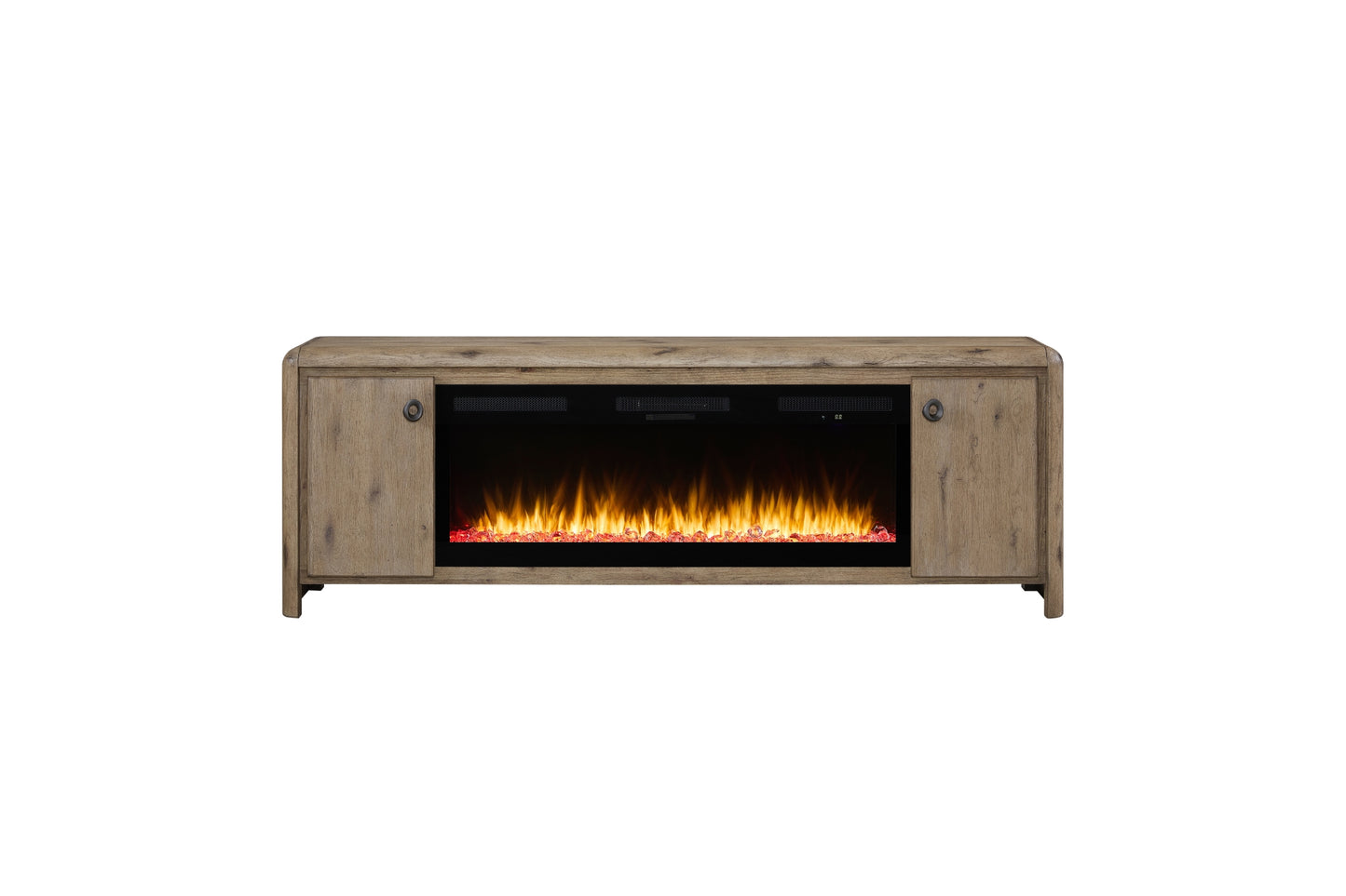 Pagosa 84" Fireplace Console with Crystals