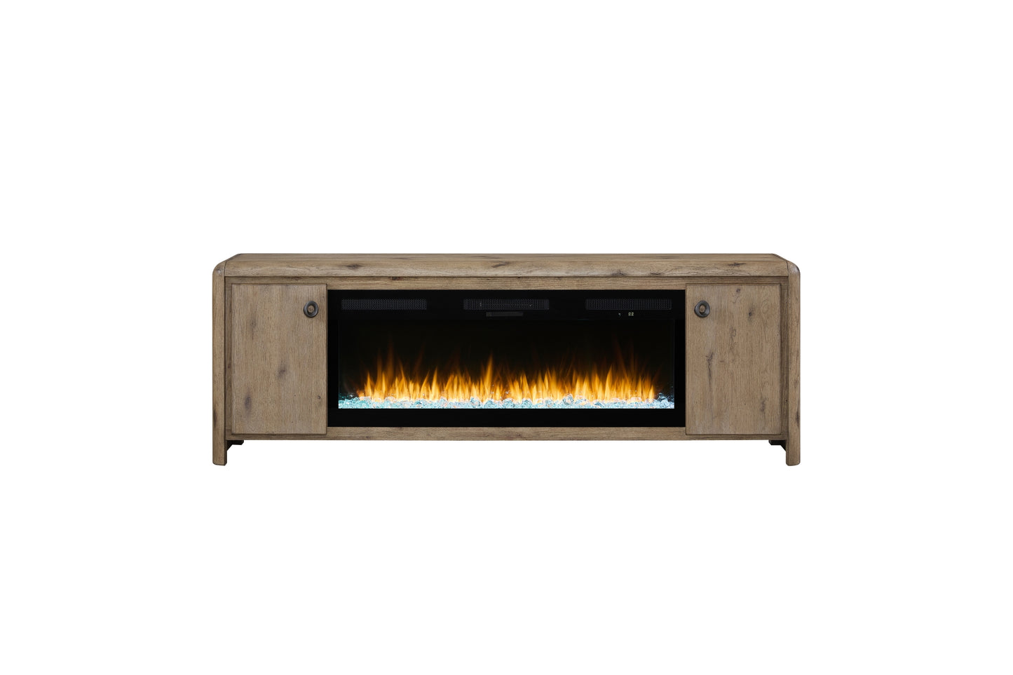 Pagosa 84" Fireplace Console with Crystals