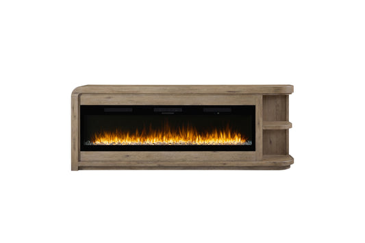 Pagosa 96" Fireplace Console with Crystals