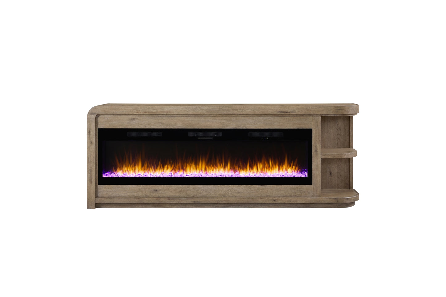 Pagosa 96" Fireplace Console with Crystals