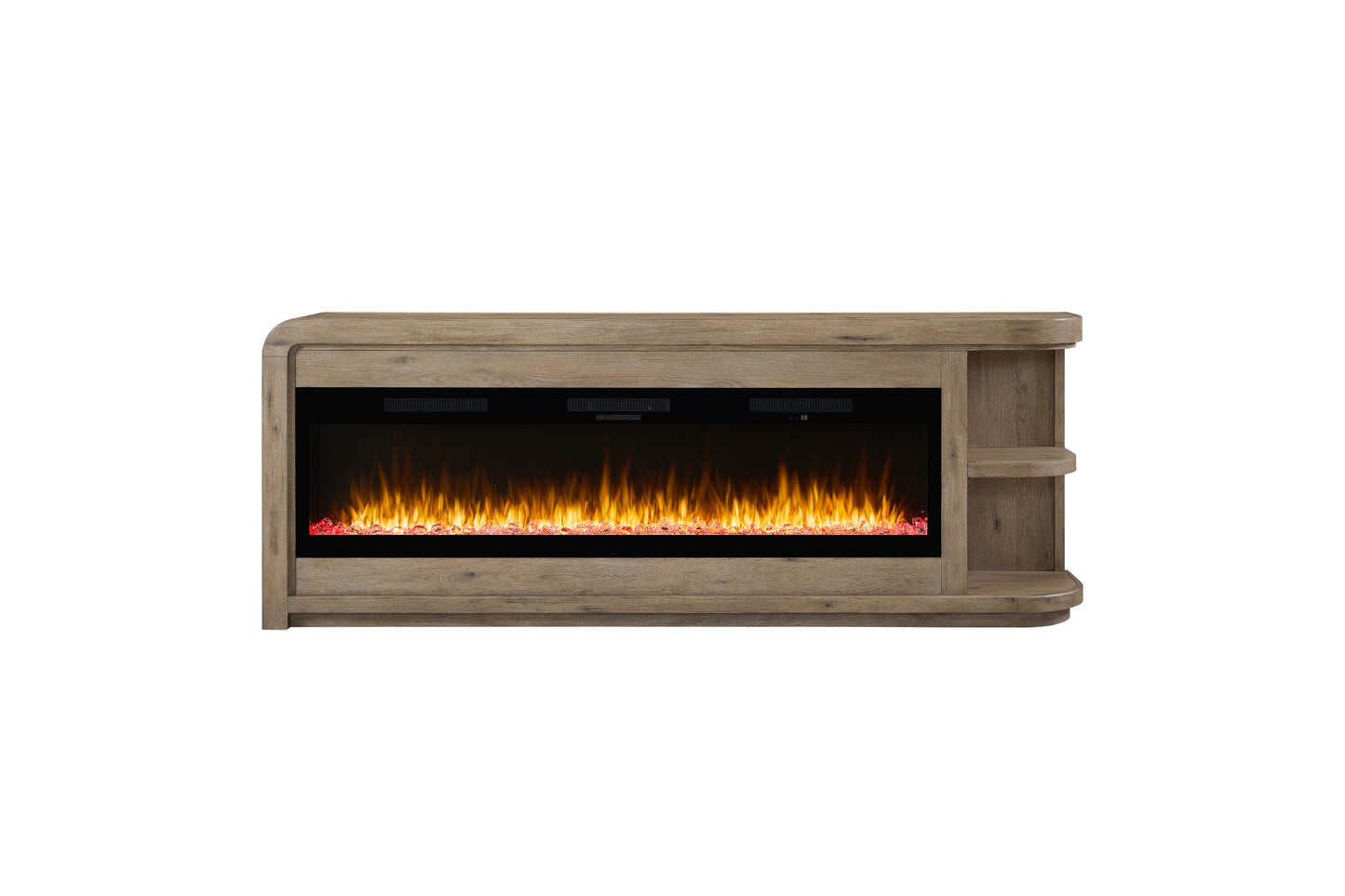 Pagosa 96" Fireplace Console with Crystals
