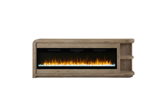 Pagosa 96" Fireplace Console with Crystals