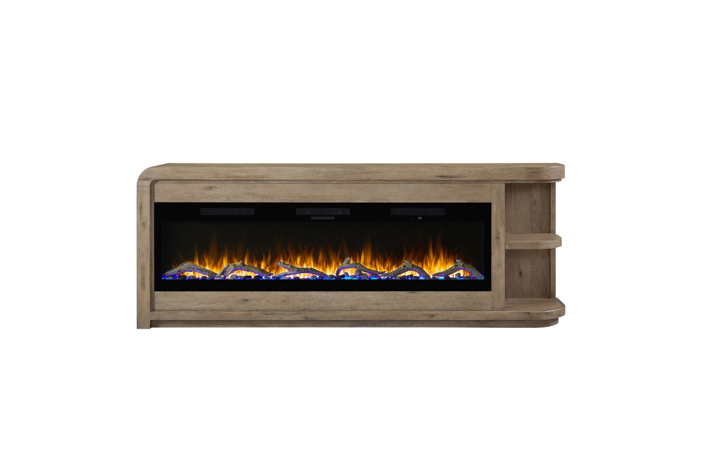 Pagosa 96" Fireplace Console with Logs