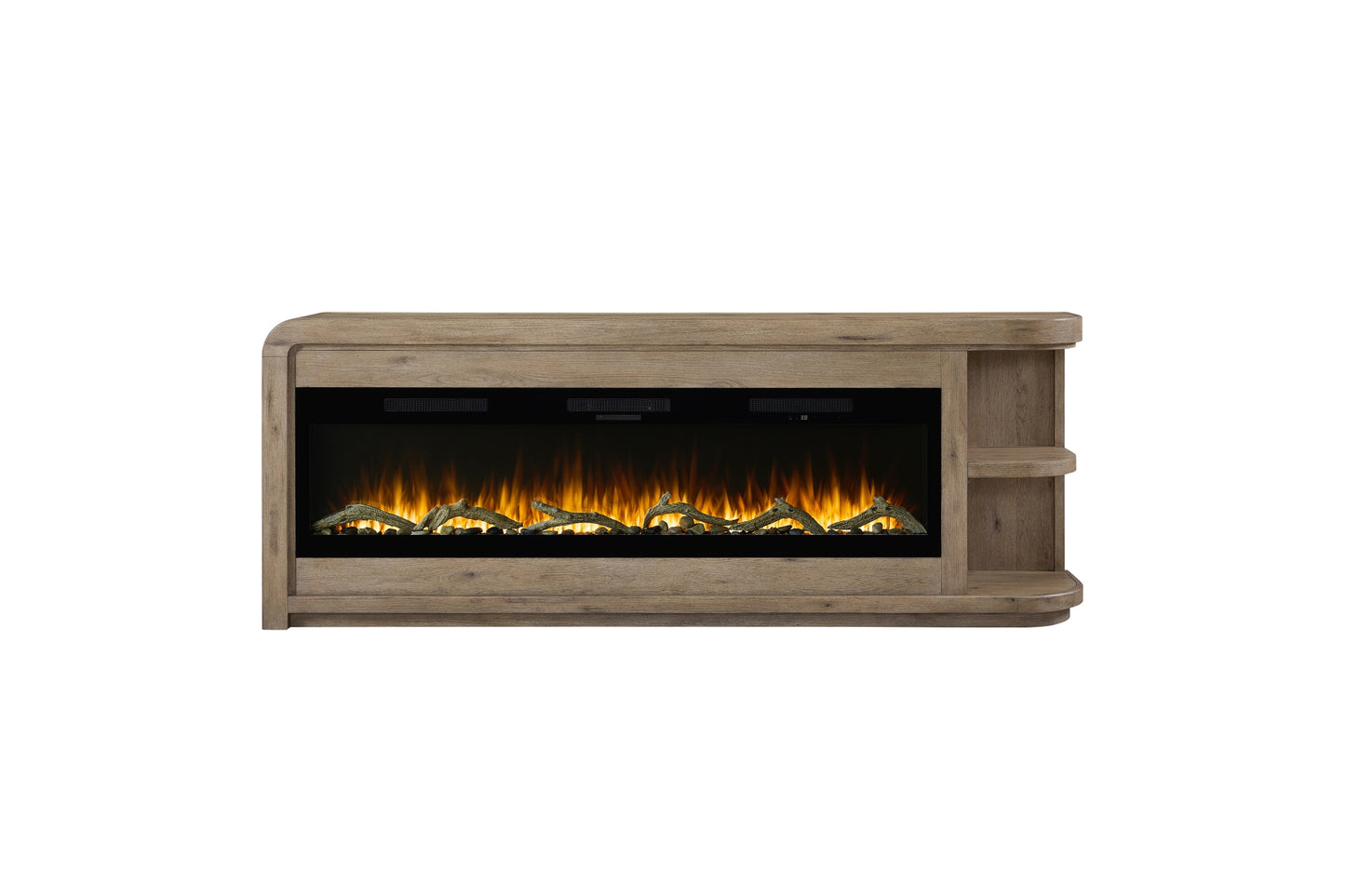 Pagosa 96" Fireplace Console with Logs