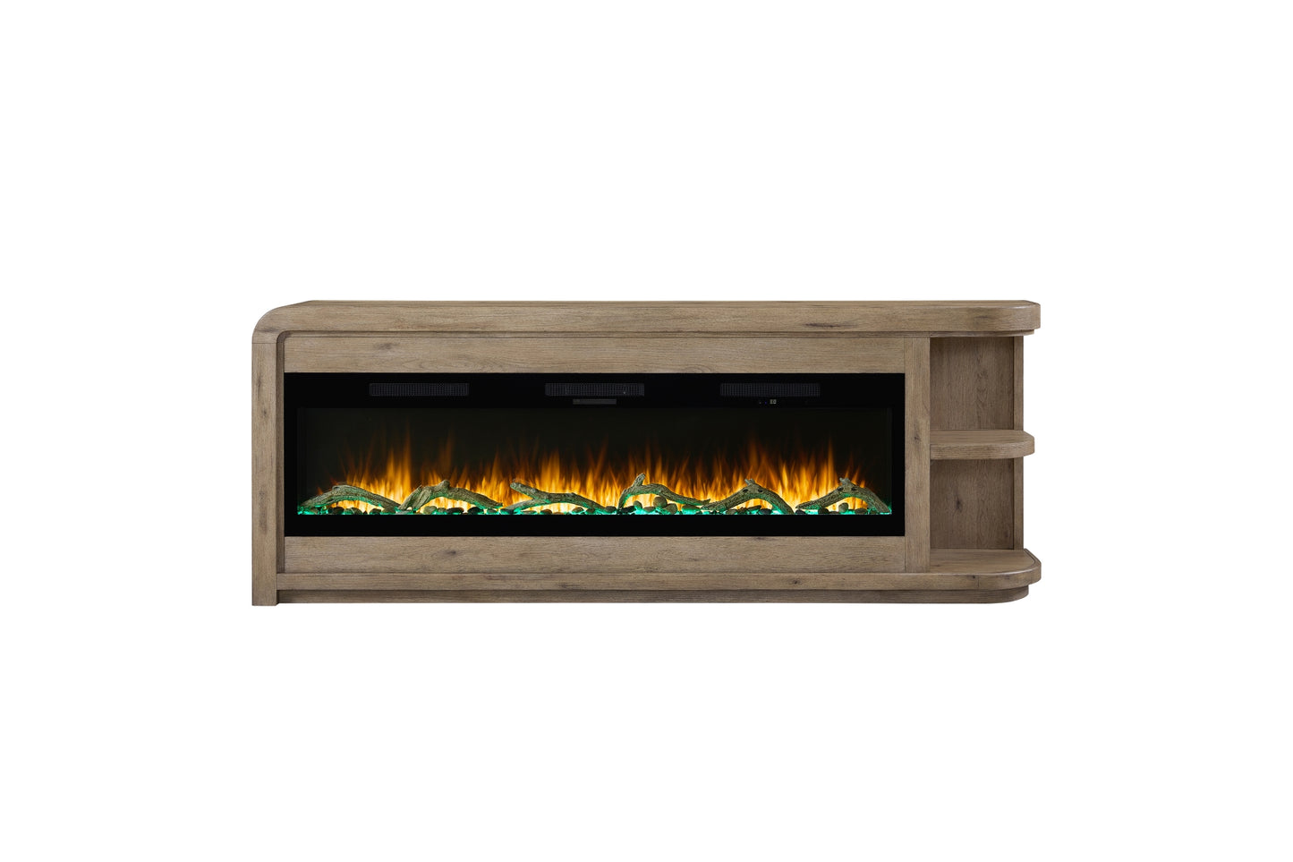 Pagosa 96" Fireplace Console with Logs