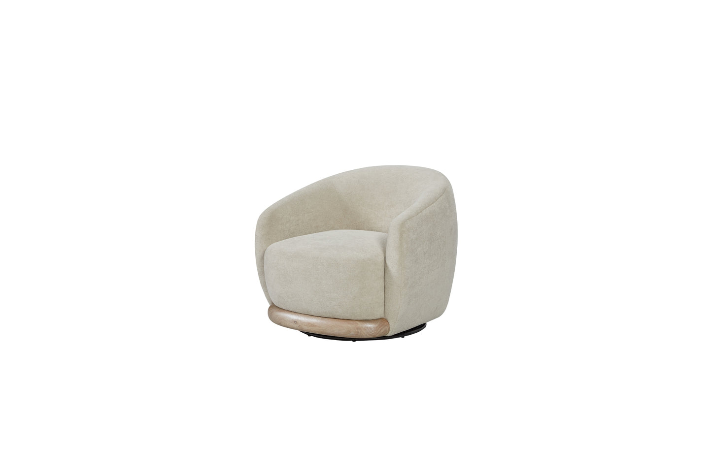 Pagosa Swivel Wood Base Chair