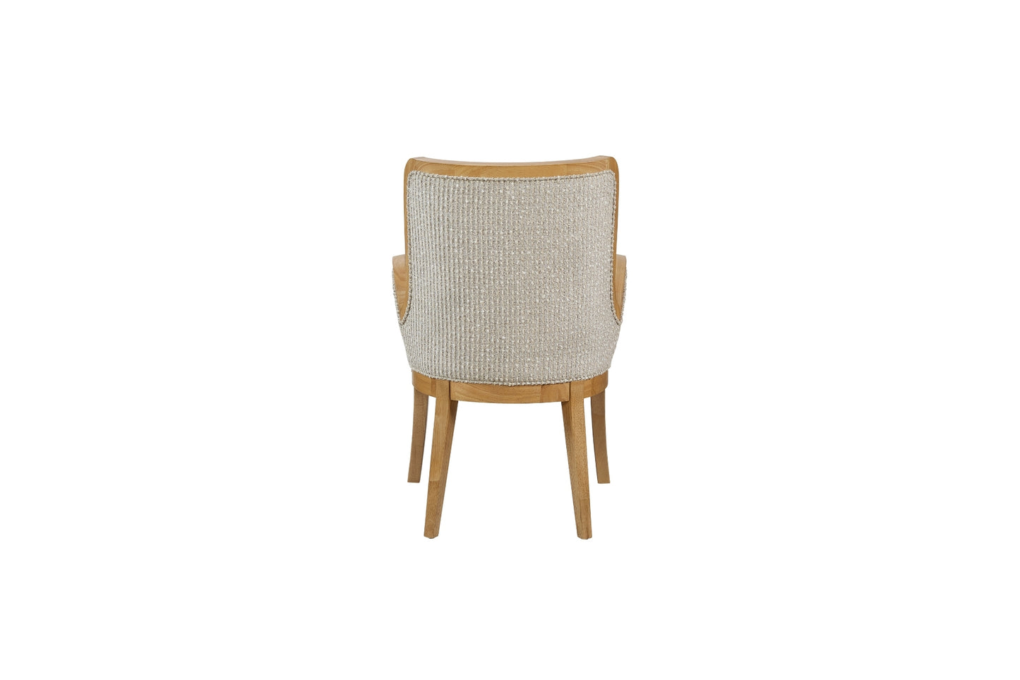 Tapestry Upholstered Leather Arm Chair